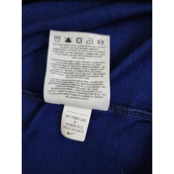 Nike Men's Athletic Dri-Fit Utility Static Short Sleeve Training Tee Blue Small - Picture 6 of 9